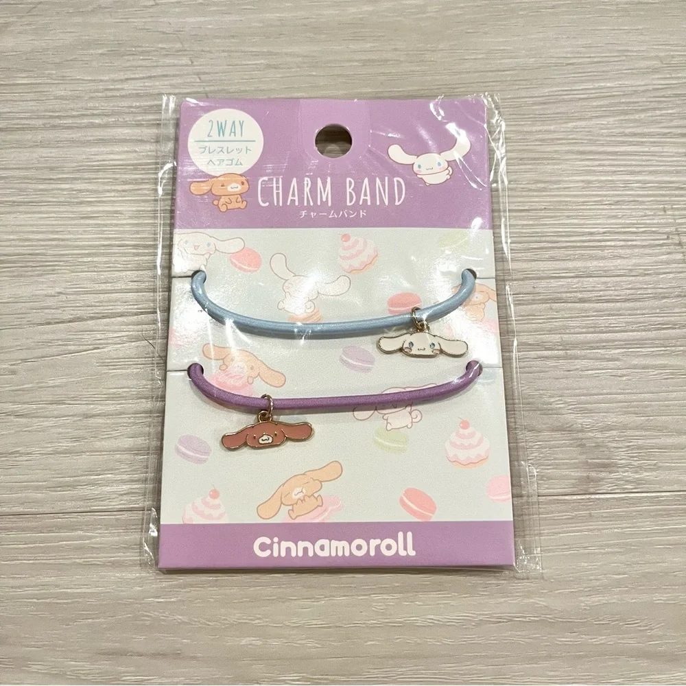 BUNDLE!! Sanrio Cinnamonroll Mini Cup and Elastic Hair Ties with Charms
